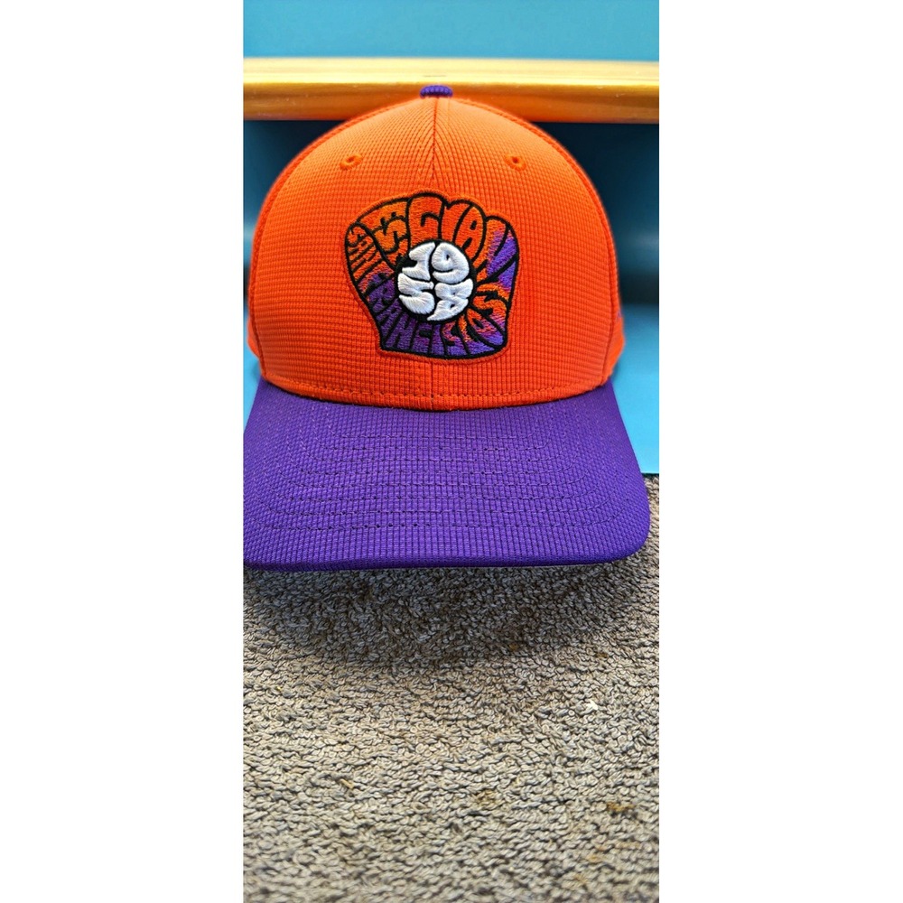 New Era 9FORTY New York Mets MLB Adjustable Cap Hat Orange Purple OSFM